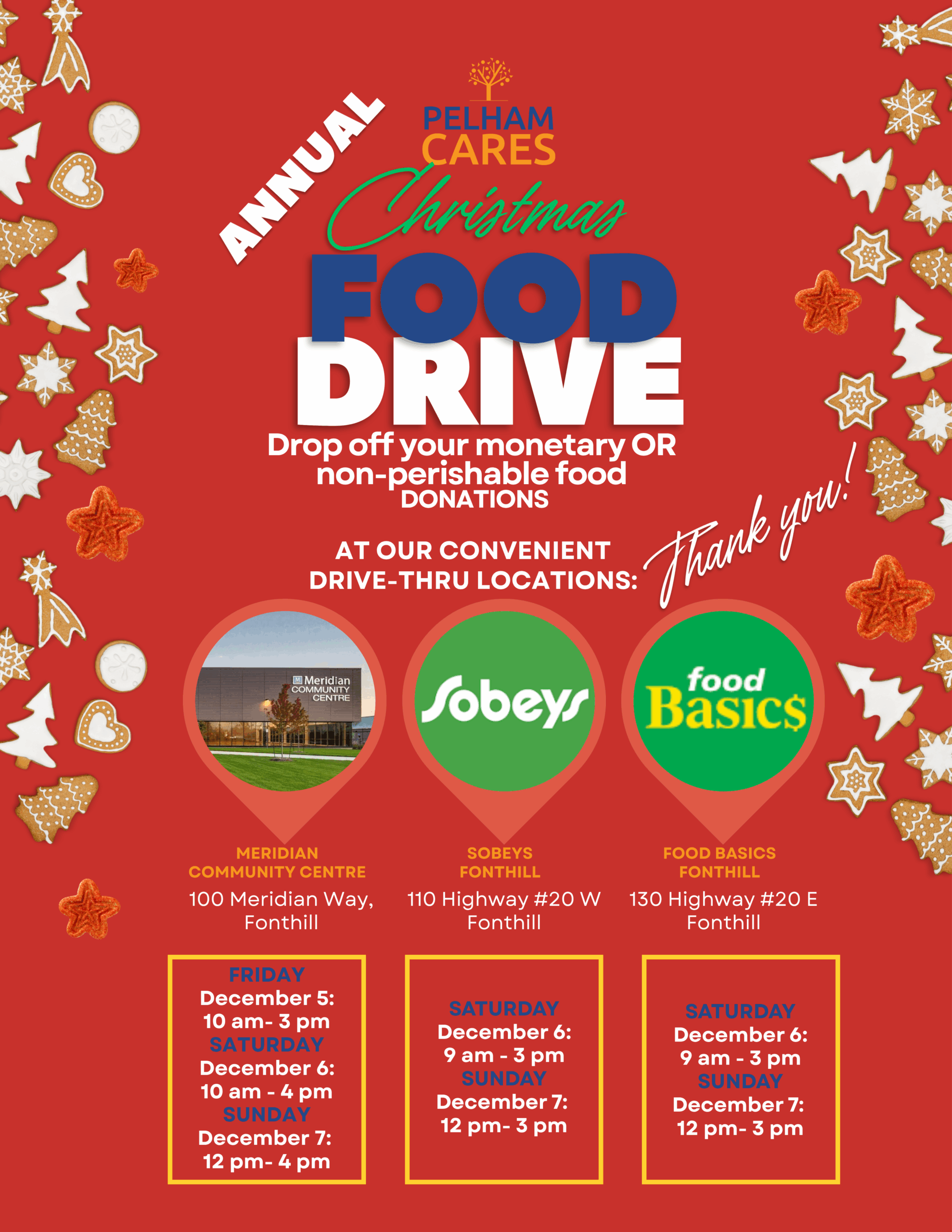 Pelham Cares Annual Christmas Food Drive