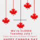 Closed Canada Day